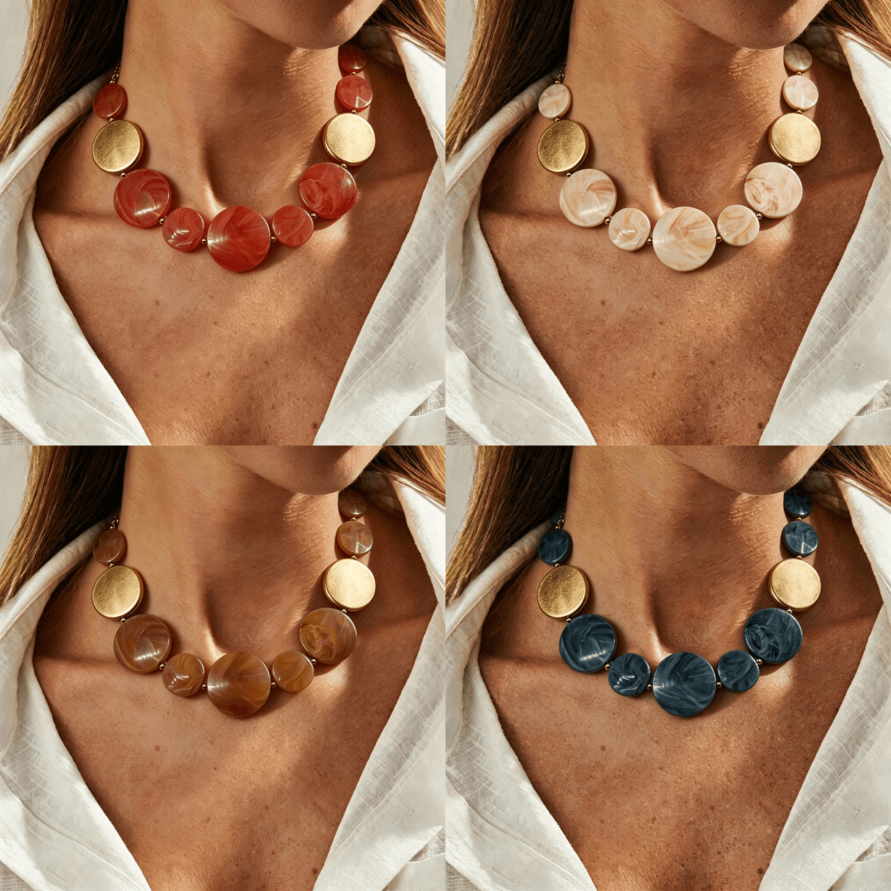 women's chunky green swirl marble resin disc statement necklace, large round flat beads collar necklace with alloy metal slices, adjustable extension chain lobster clasp fashion costume jewelry for daily party wedding women's chunky green swirl marble resin disc statement necklace, large round flat beads collar necklace with alloy metal slices, adjustable extension chain lobster clasp fashion costume jewelry for daily party wedding